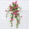 Artificial Morning Glory Flower Magenta Vines Hanging Plants Silk Garland